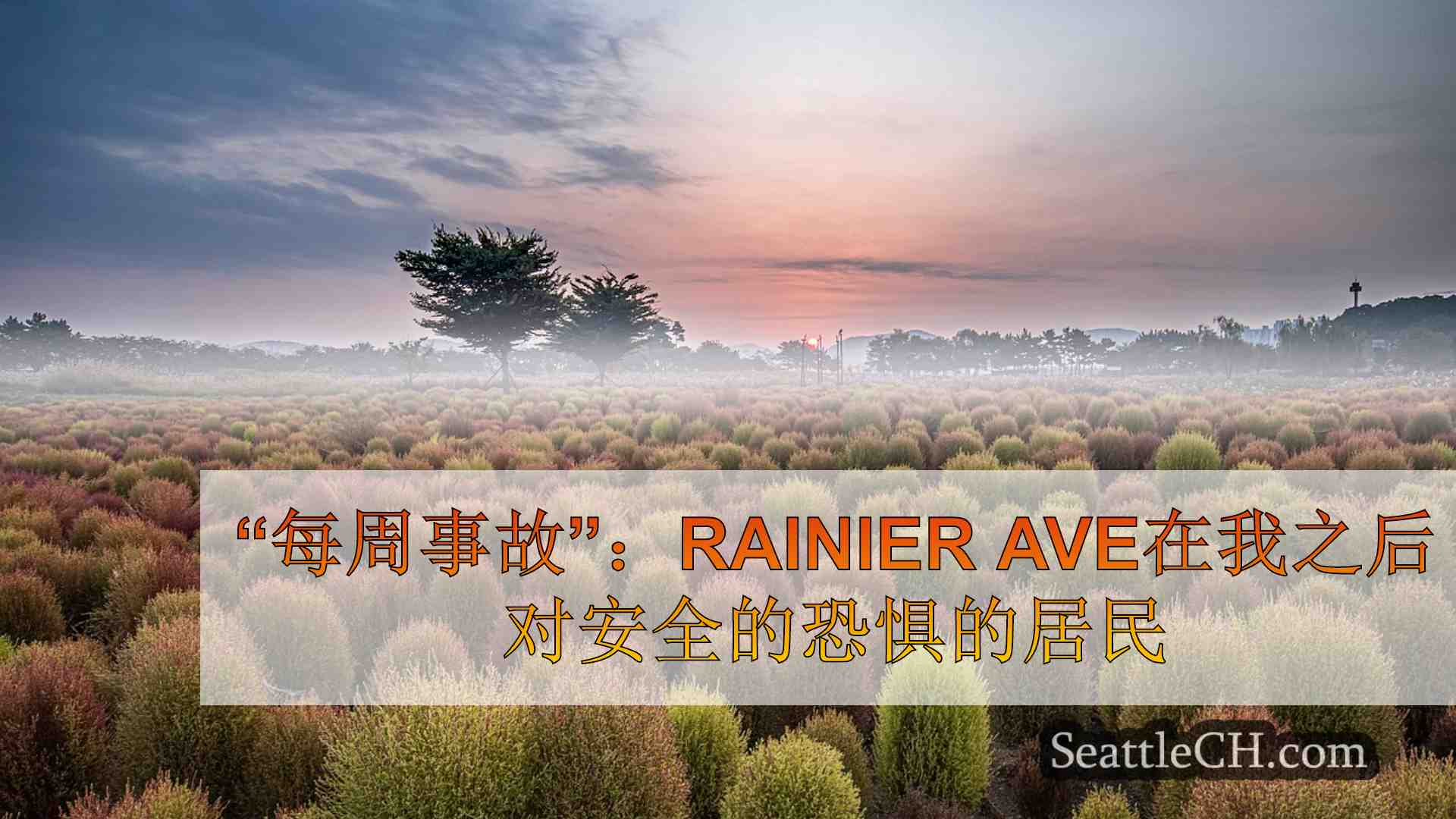 “每周事故”：Rainier Ave在涌入房屋后对安全的居民担心