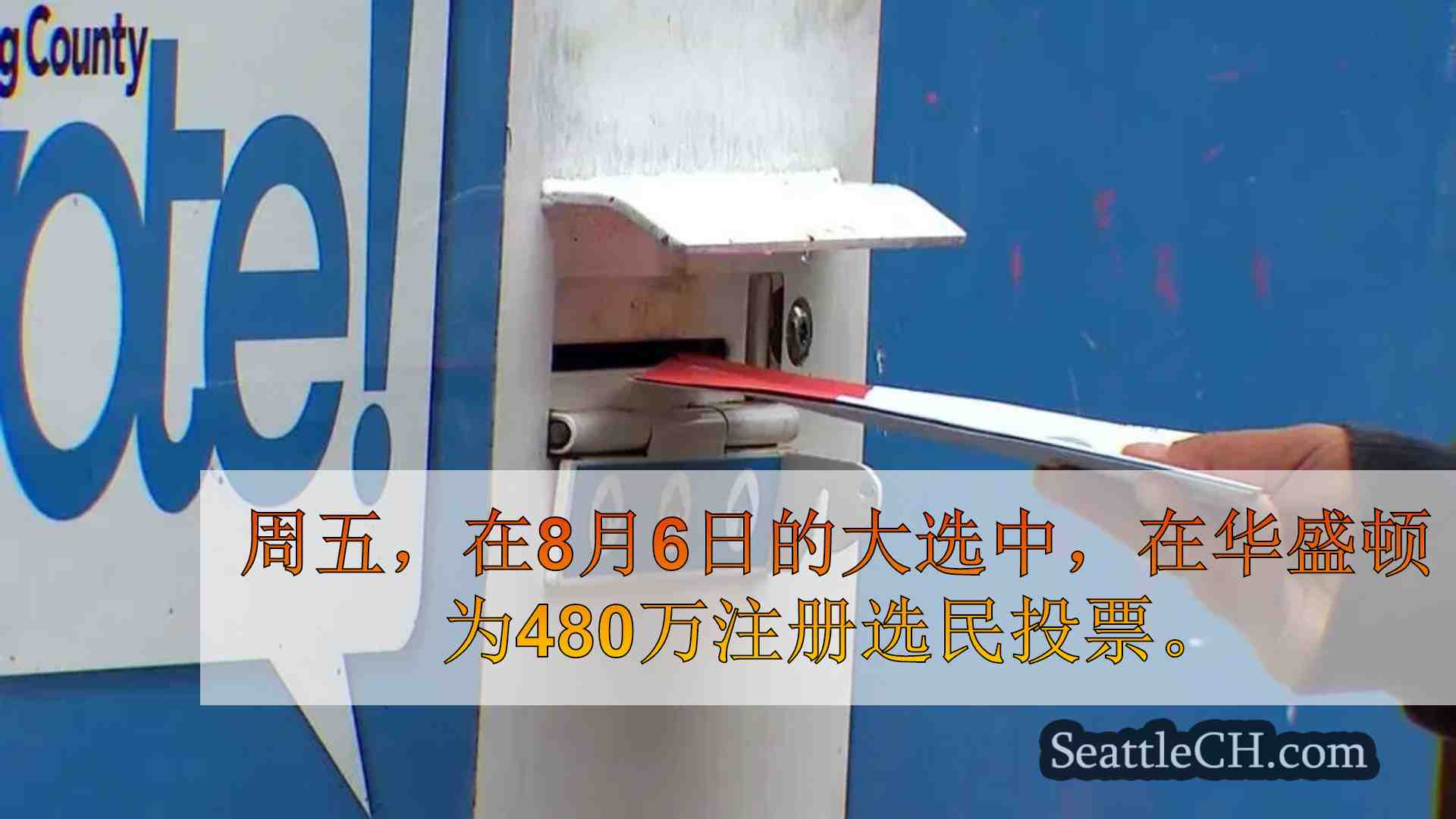 投票参加华盛顿8月6日的初选