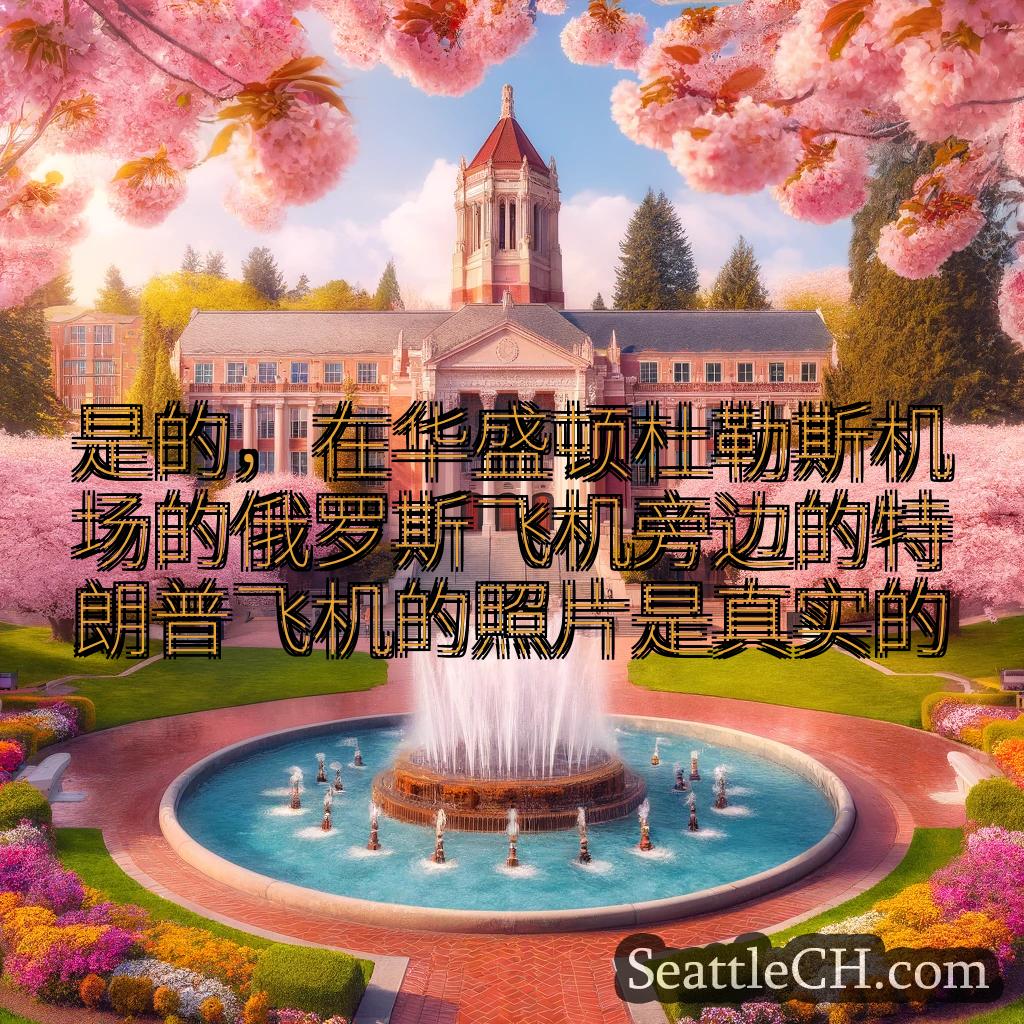 西雅图新闻 是的，在华盛顿杜勒斯机场的俄罗斯飞机旁边的特朗普飞机的照片是真实的