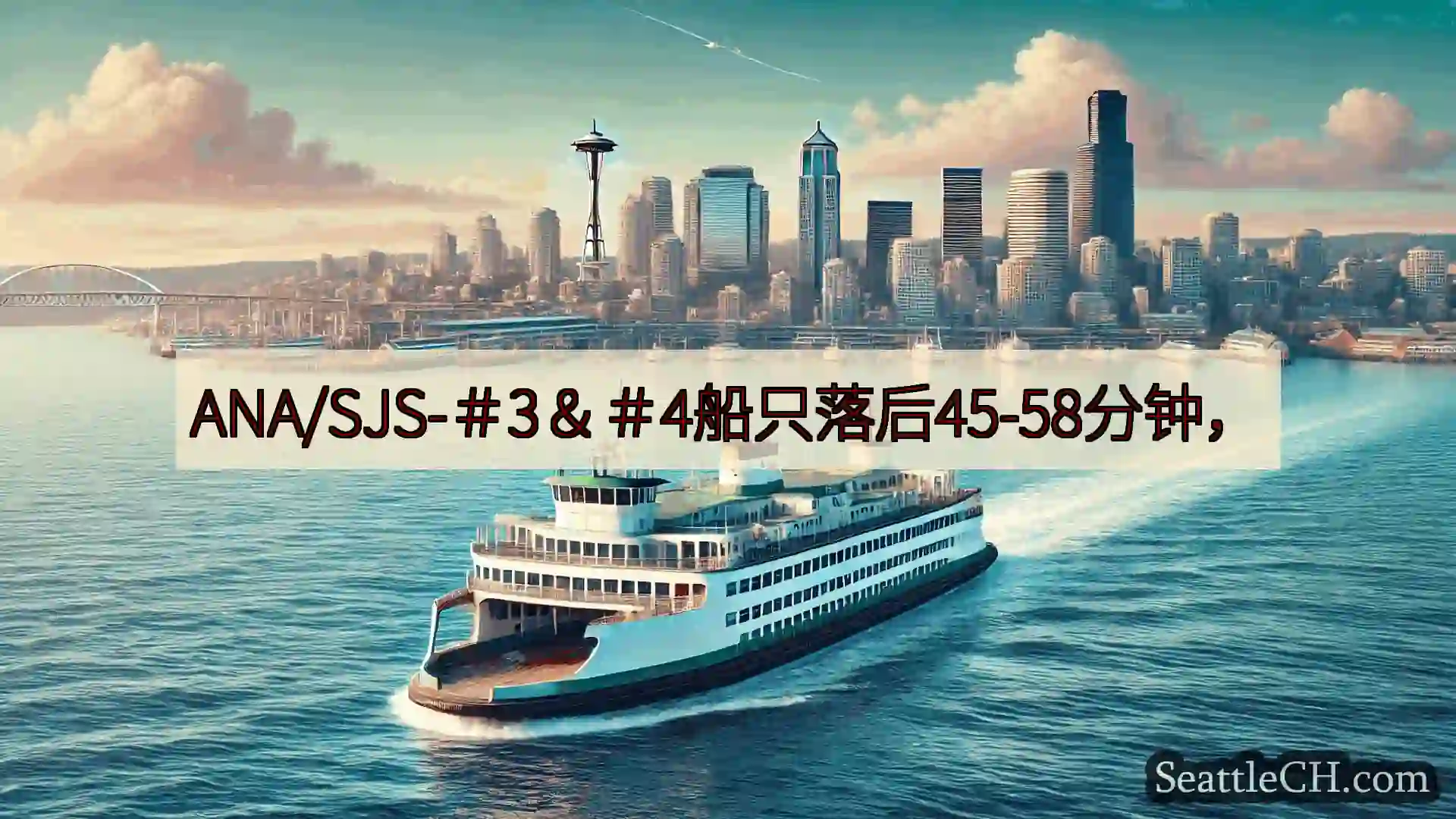 西雅图渡轮新闻 ANA/SJS-＃3＆＃4船只落后45-58分钟，https://ws