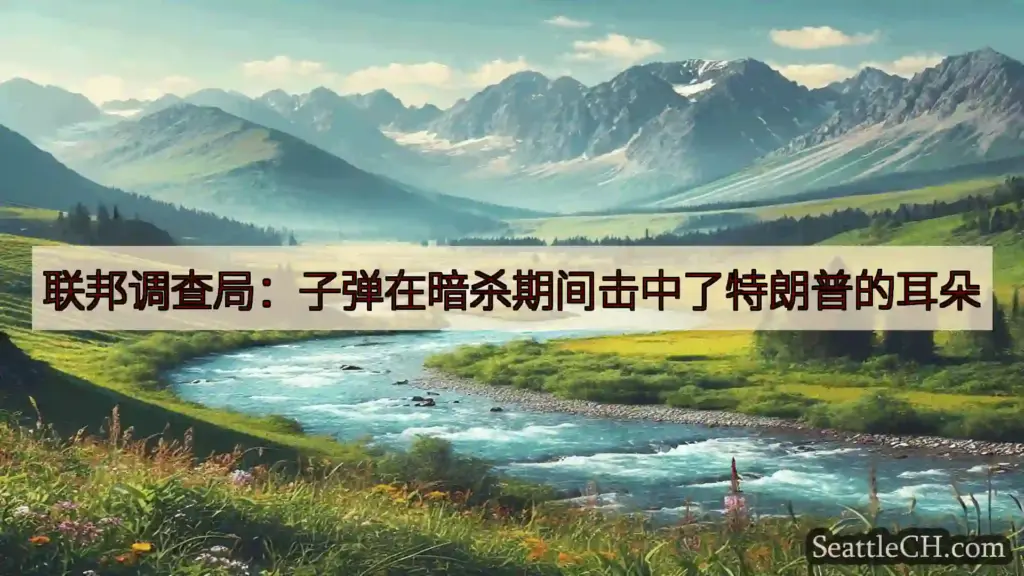 西雅图新闻 联邦调查局：子弹在暗杀期间击中了特朗普的耳朵