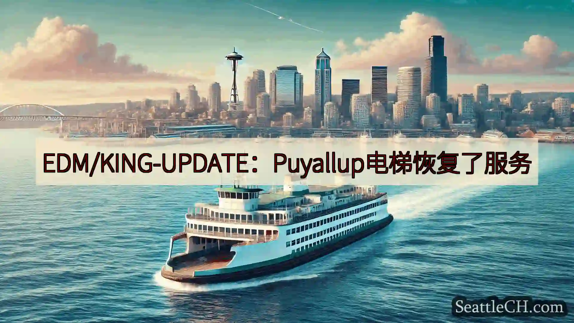 西雅图渡轮新闻 EDM/KING-UPDATE：Puyallup电梯恢复了服务http