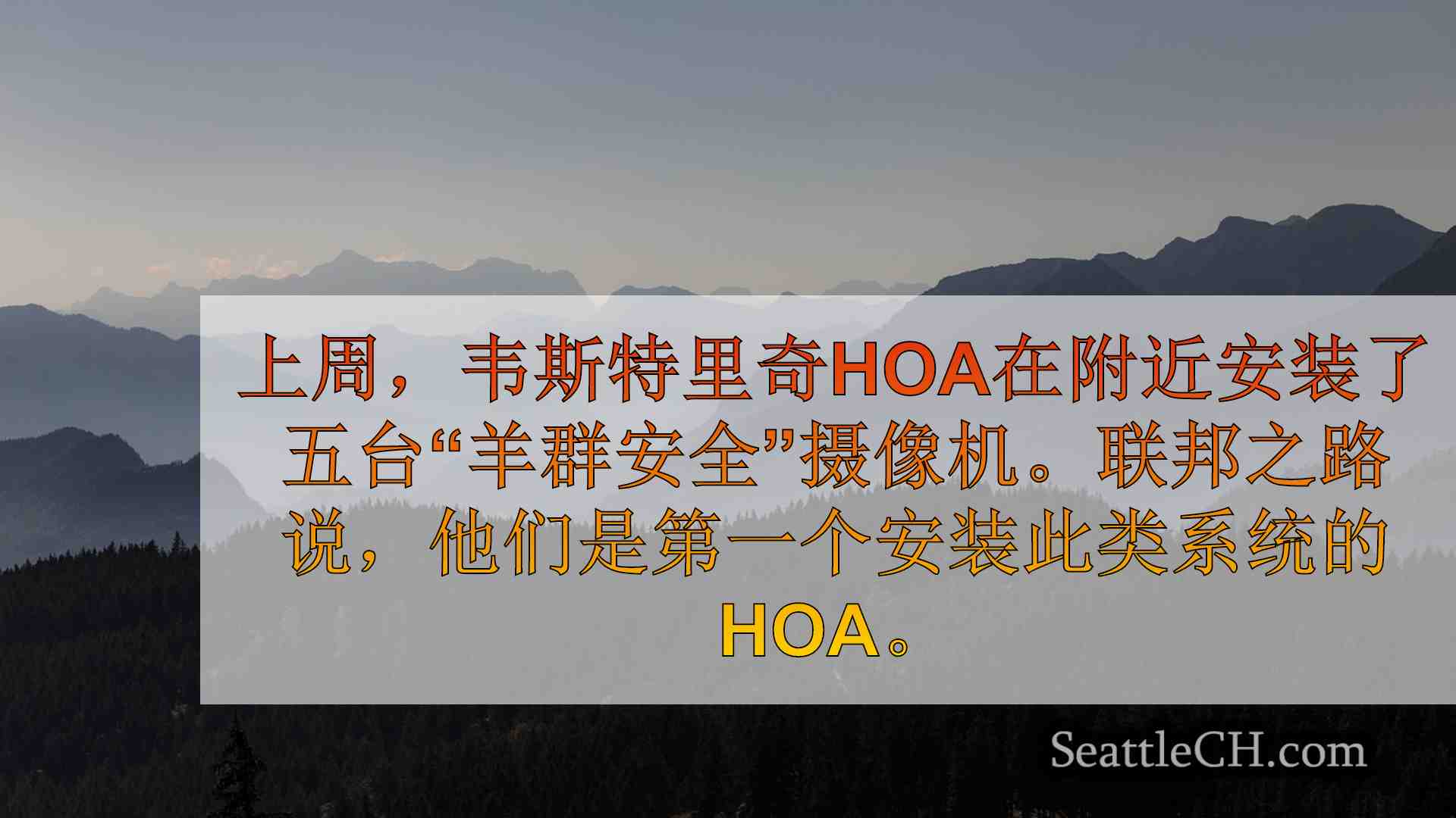 西雅图新闻 SeattleCH