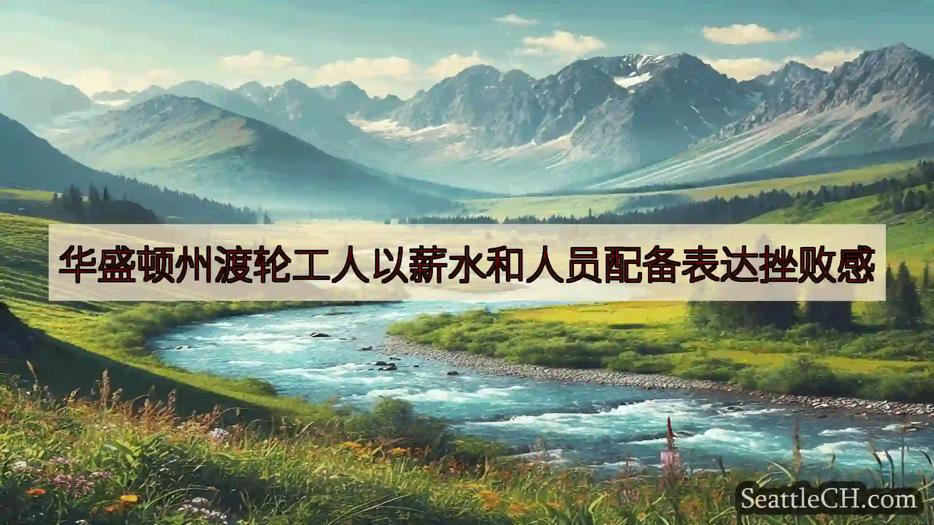 西雅图新闻 华盛顿州渡轮工人以薪水和人员配备表达挫败感