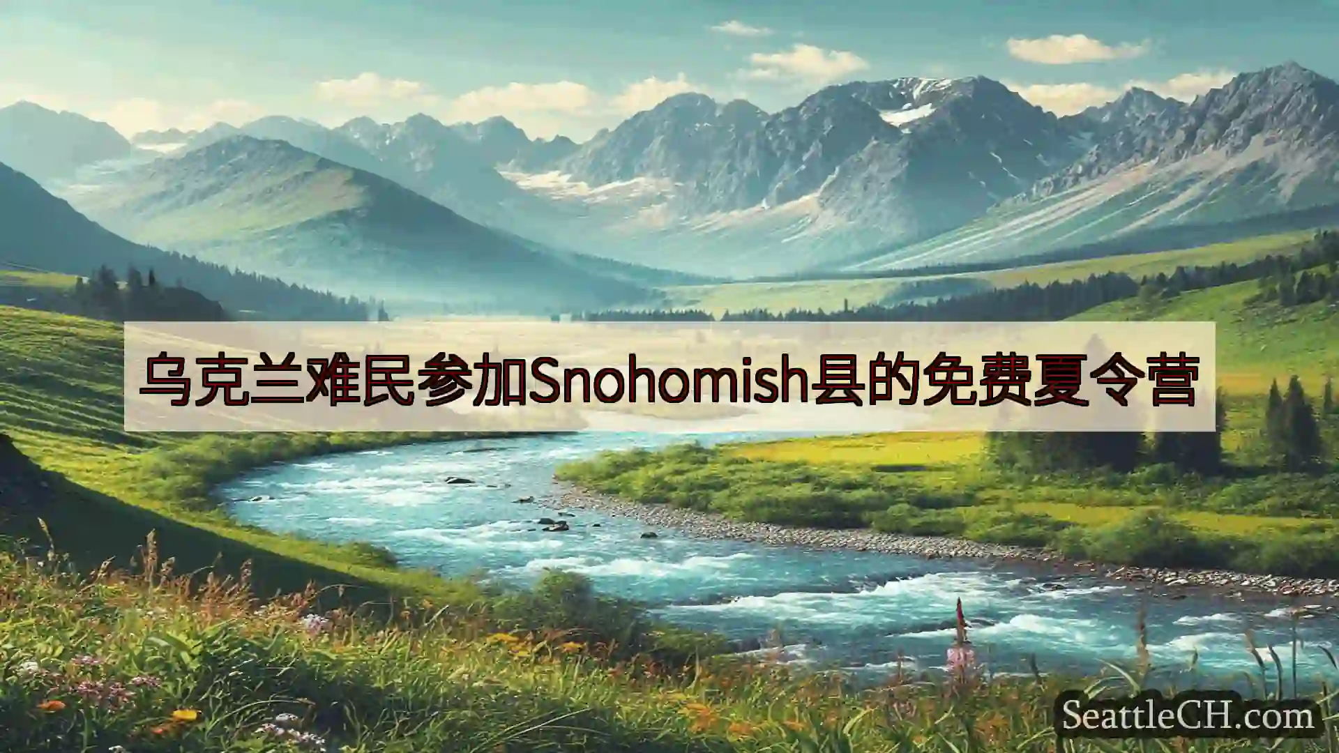 西雅图新闻 乌克兰难民参加Snohomish县的免费夏令营