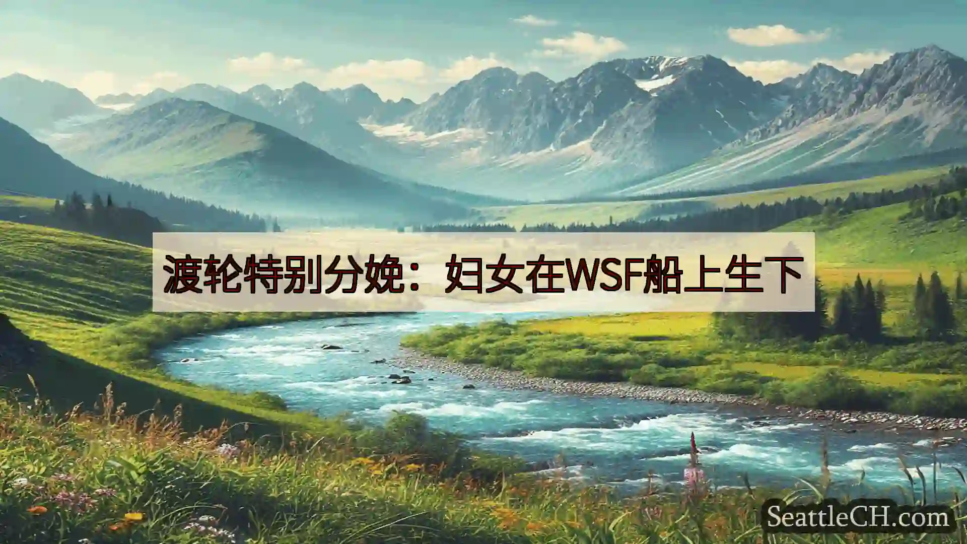 西雅图新闻 渡轮特别分娩：妇女在WSF船上生下