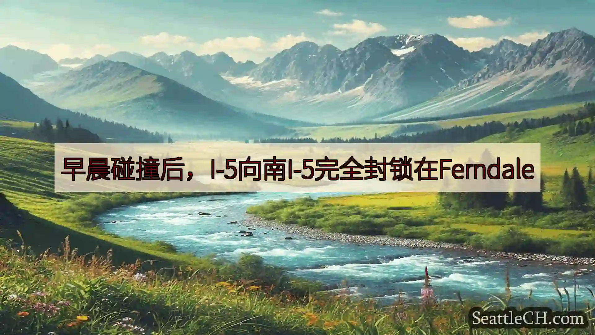 西雅图新闻 早晨碰撞后，I-5向南I-5完全封锁在Ferndale