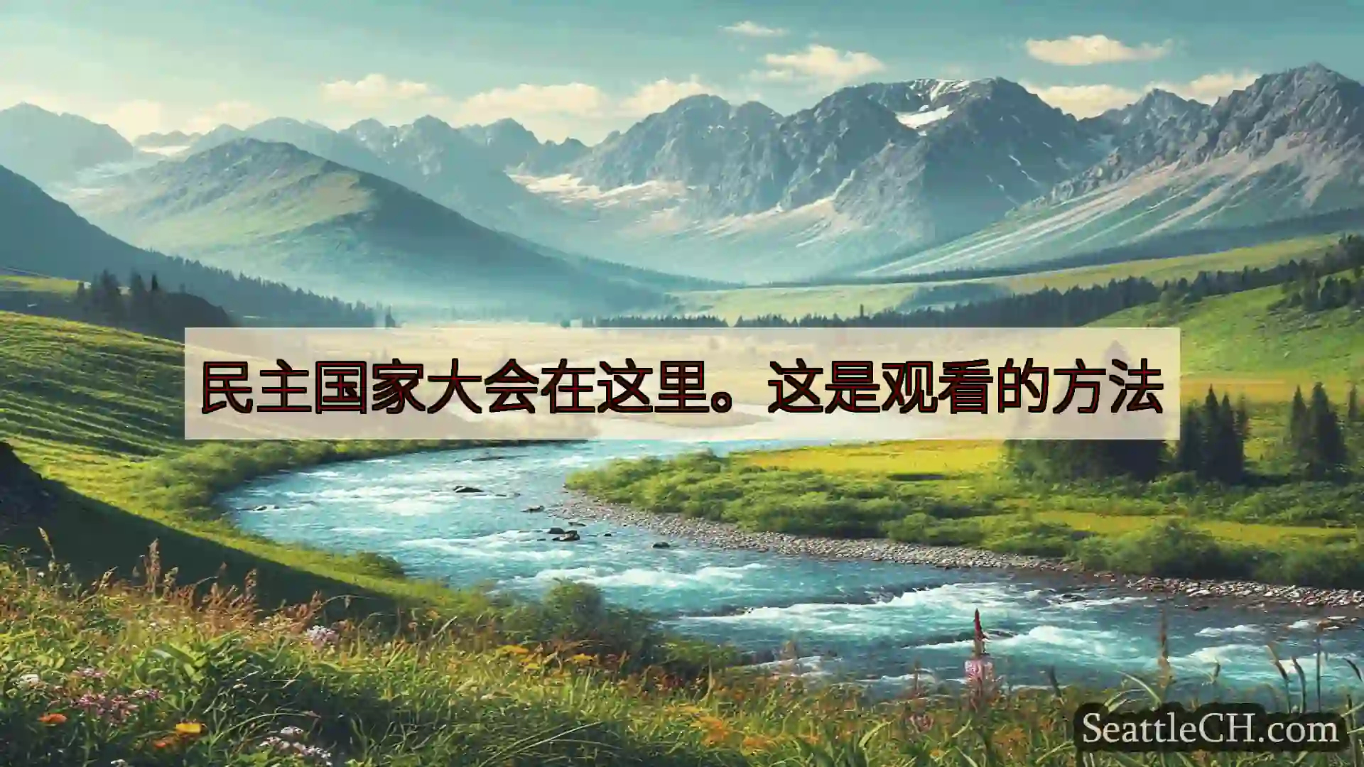 西雅图新闻 民主国家大会在这里。这是观看的方法