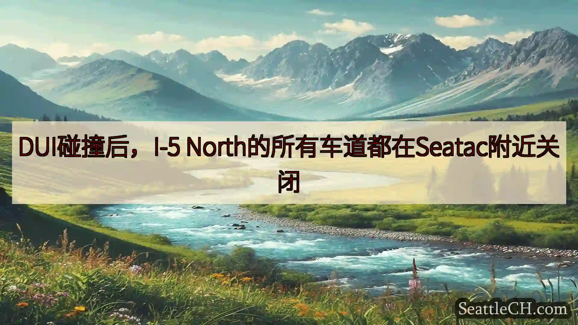 西雅图新闻 DUI碰撞后，I-5 North的所有车道都在Seatac附近关闭