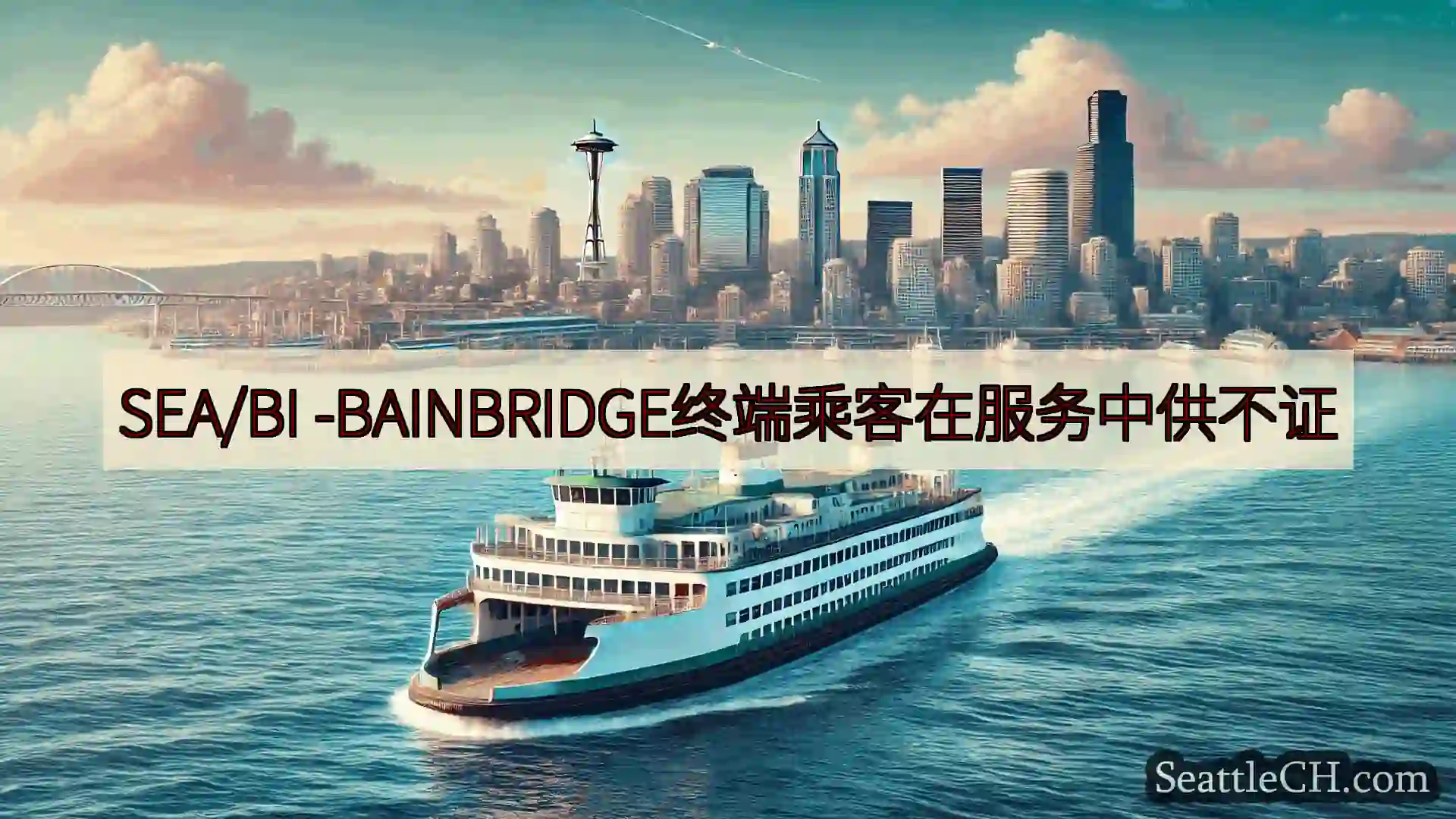 西雅图渡轮新闻 SEA/BI -BAINBRIDGE终端乘客在服务中供不证