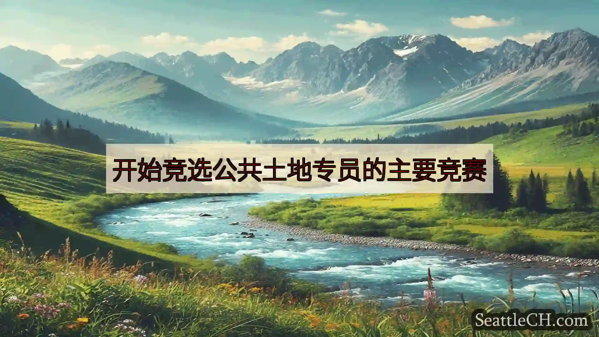 西雅图新闻 开始竞选公共土地专员的主要竞赛