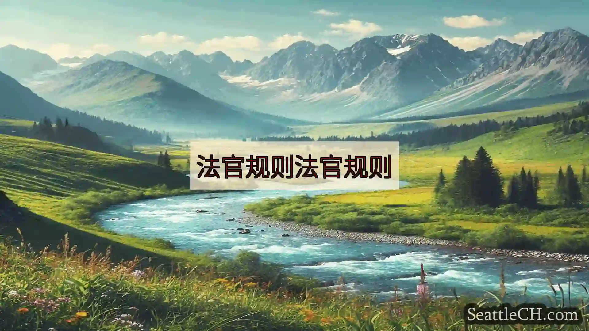 西雅图新闻 法官规则法官规则