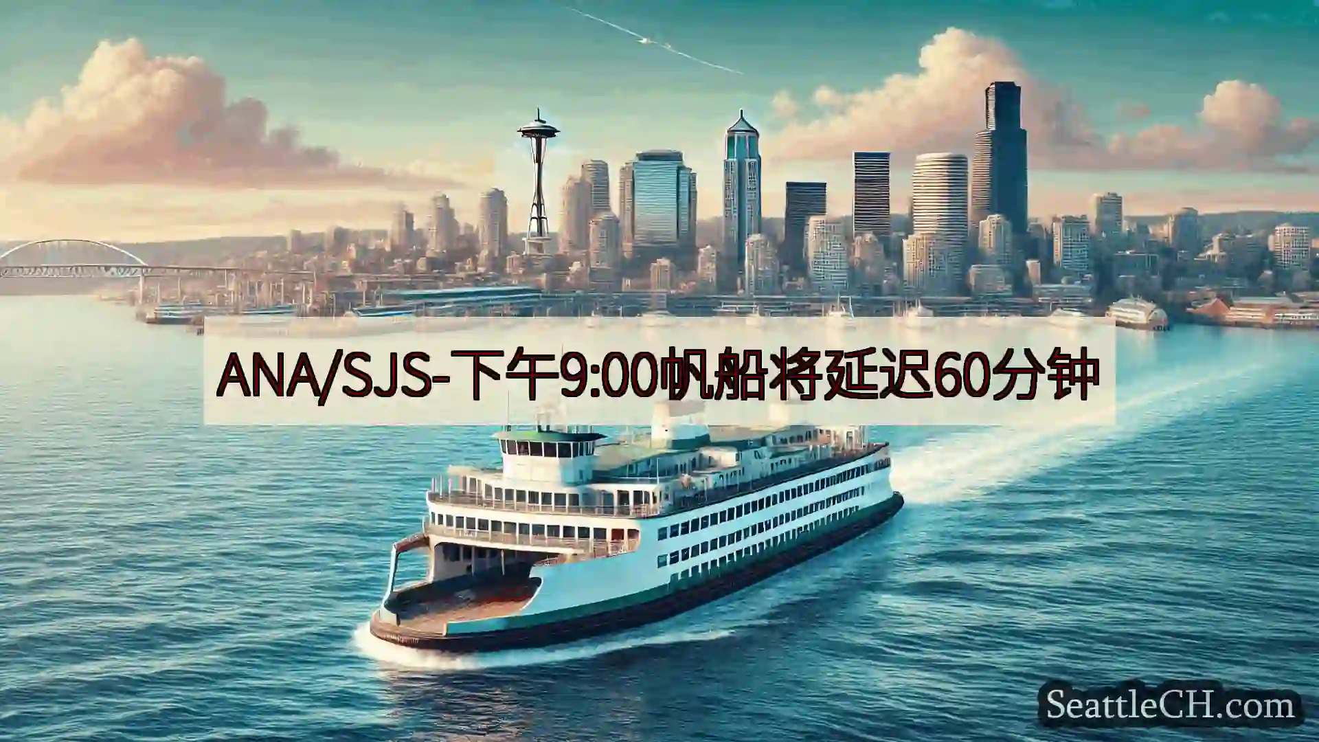 西雅图渡轮新闻 ANA/SJS-下午9:00帆船将延迟60分钟https://wsdo