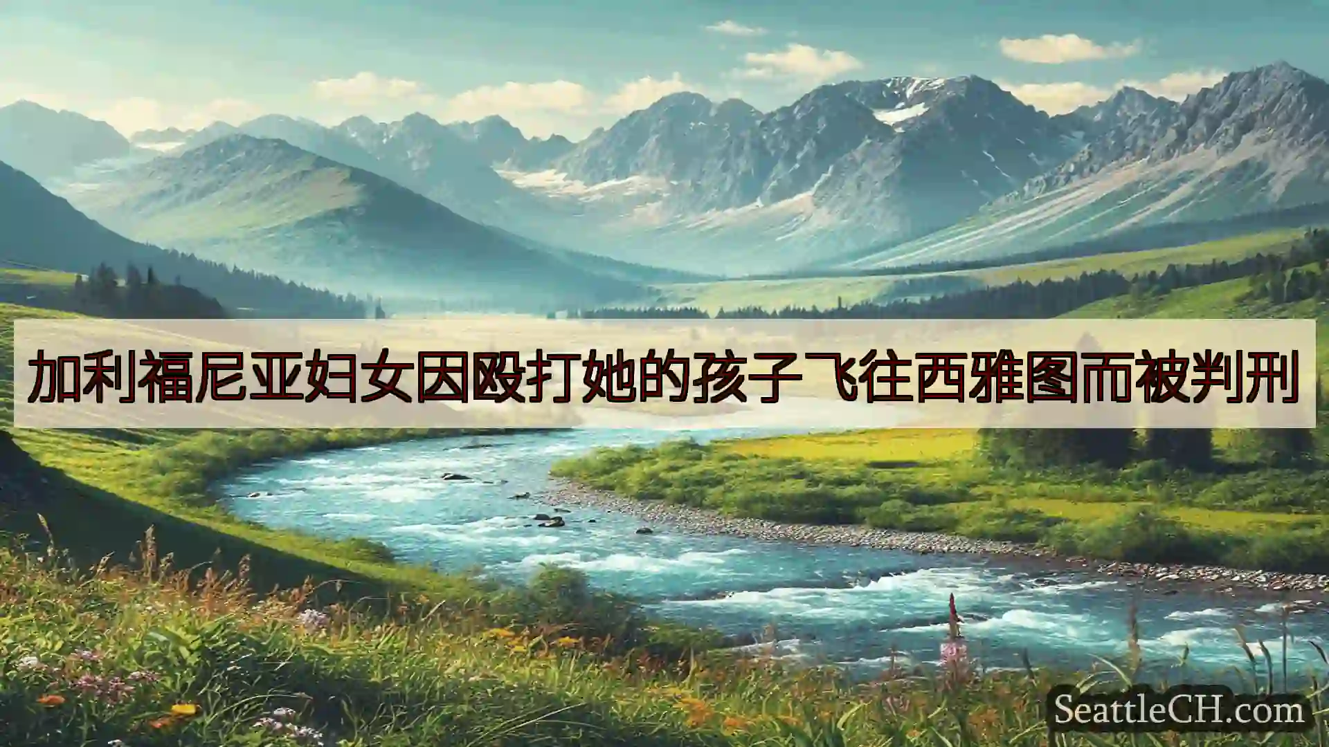 西雅图新闻 加利福尼亚妇女因殴打她的孩子飞往西雅图而被判刑