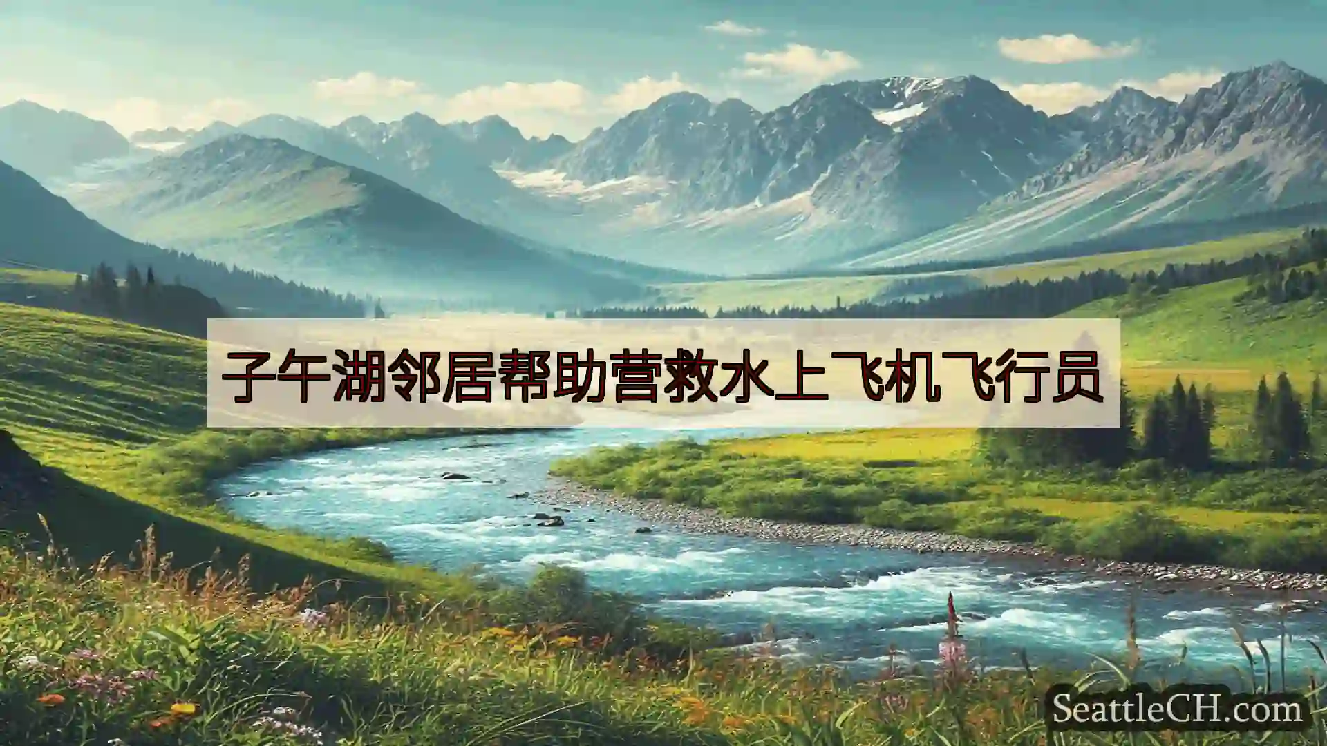 西雅图新闻 子午湖邻居帮助营救水上飞机飞行员