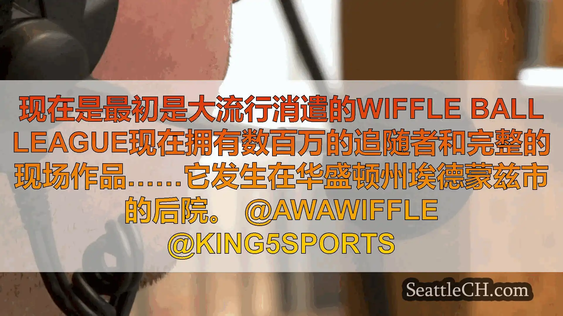 西雅图新闻 现在是最初是大流行消遣的Wiffle Ball