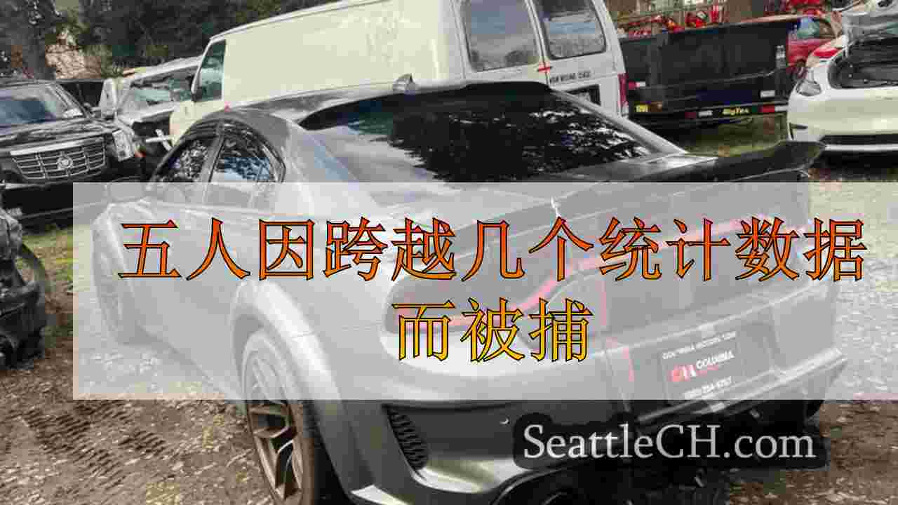 五人因跨越多个州而被捕的肌肉盗窃车环