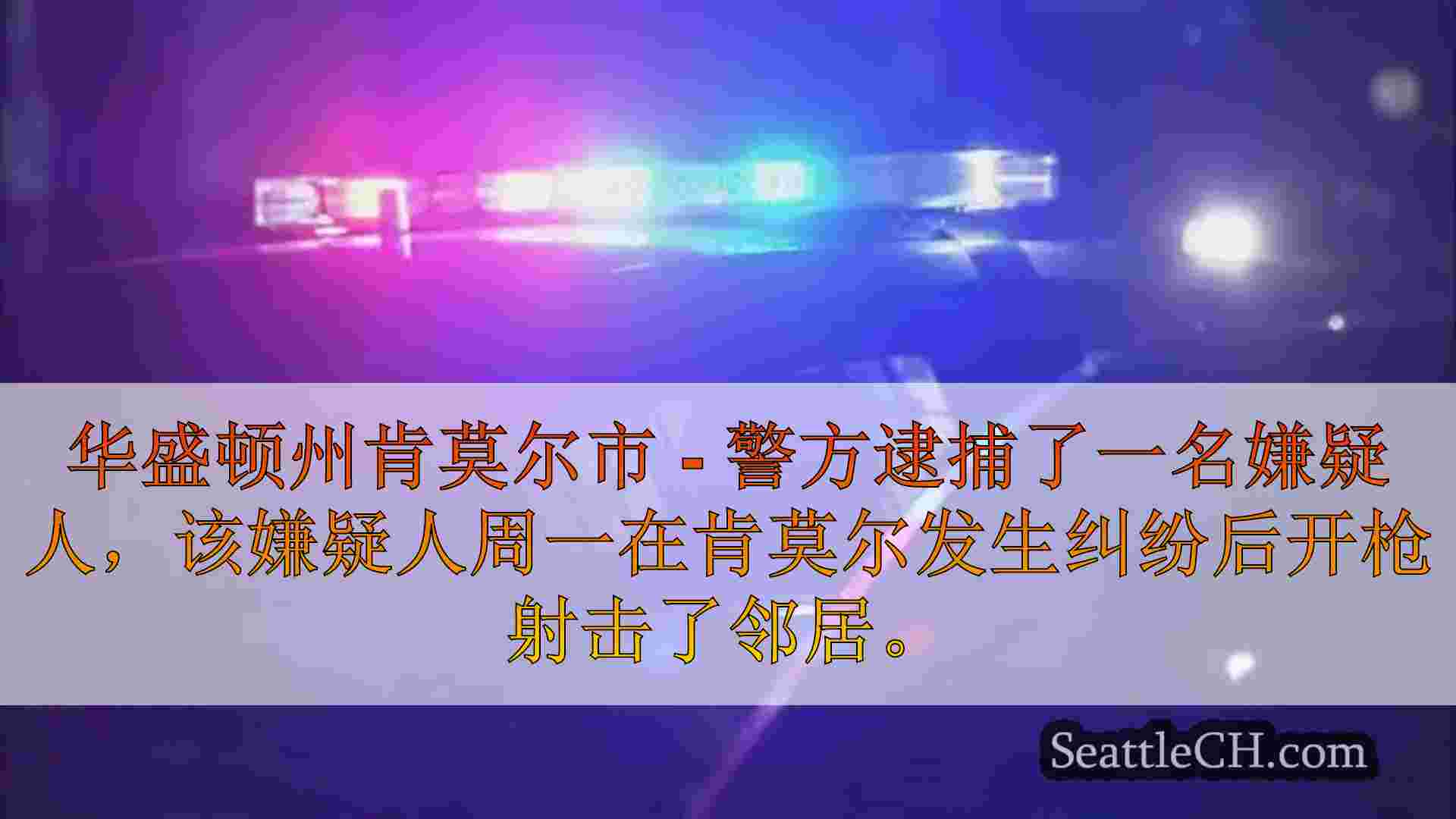 肯莫尔邻居争议升级为射击，一人受伤