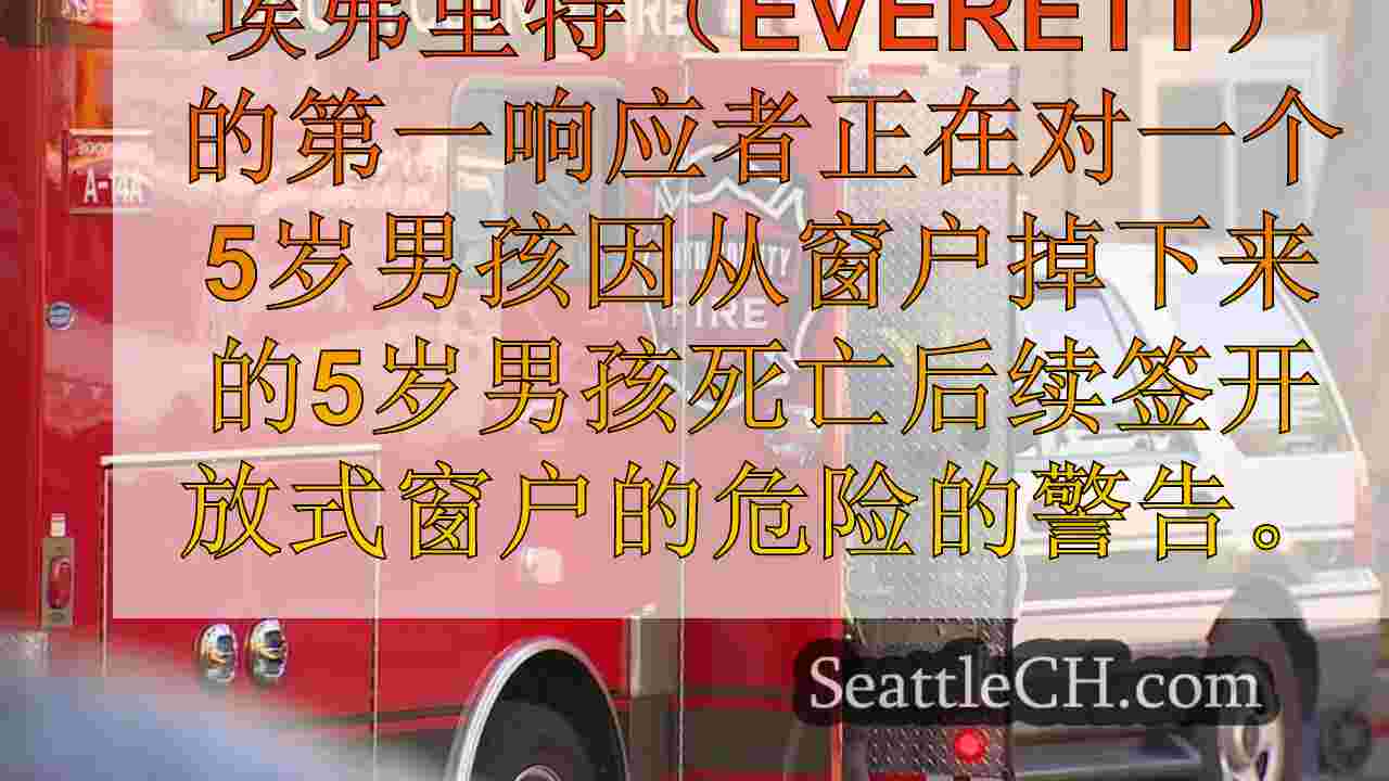 5岁男孩在埃弗里特（Everett）掉下15英尺外的窗户后死亡
