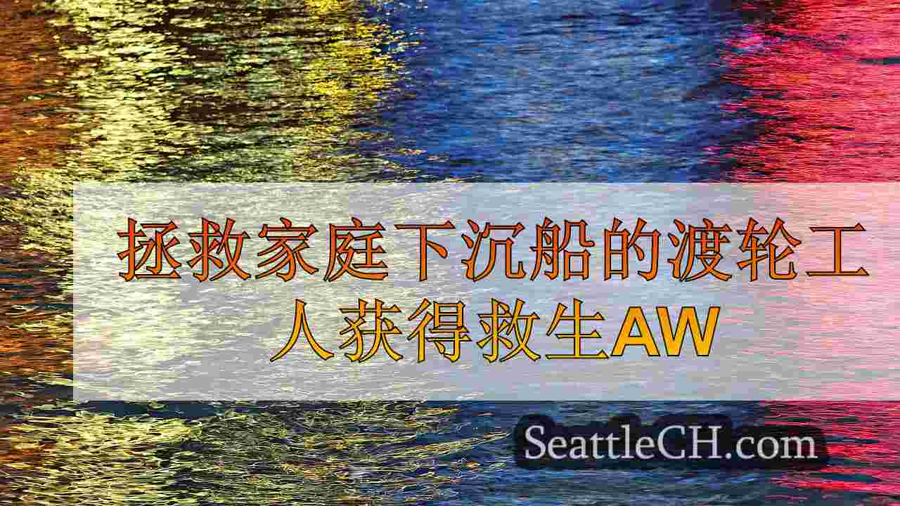 拯救家庭下沉船的渡轮工人获得救生奖