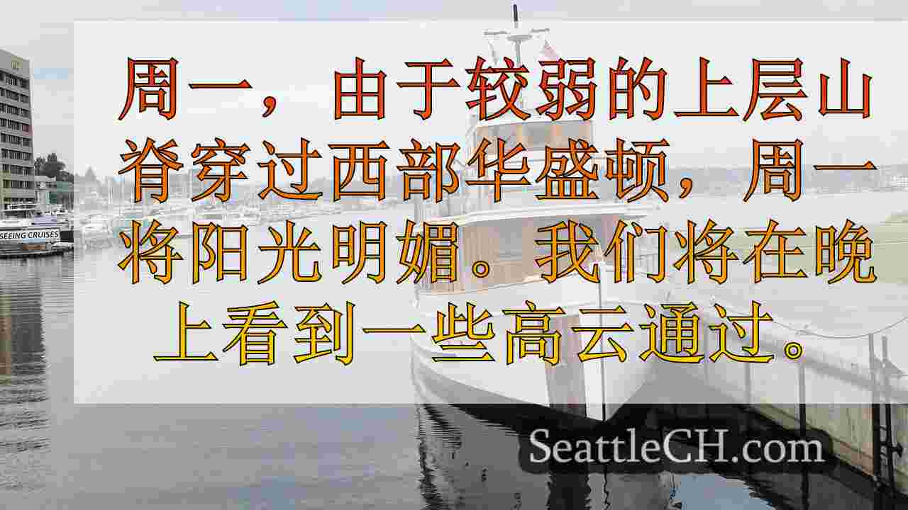十月的第一周以阳光为特色，西雅图大部分是干燥的天气