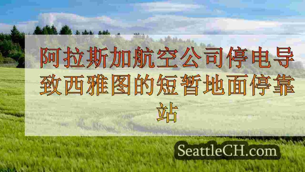 阿拉斯加航空公司停电导致西雅图的短暂地面停靠站