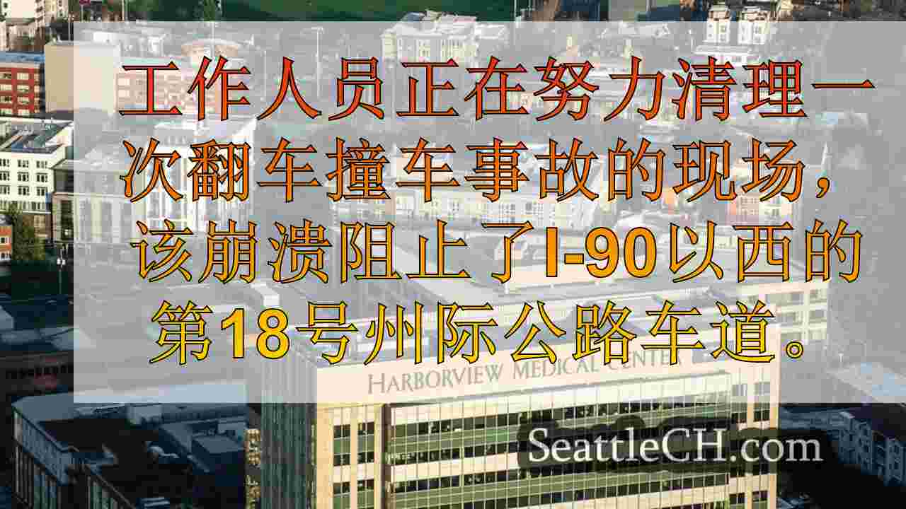 半档撞车完全阻止了西澳大利亚州I-90附近的SR 18