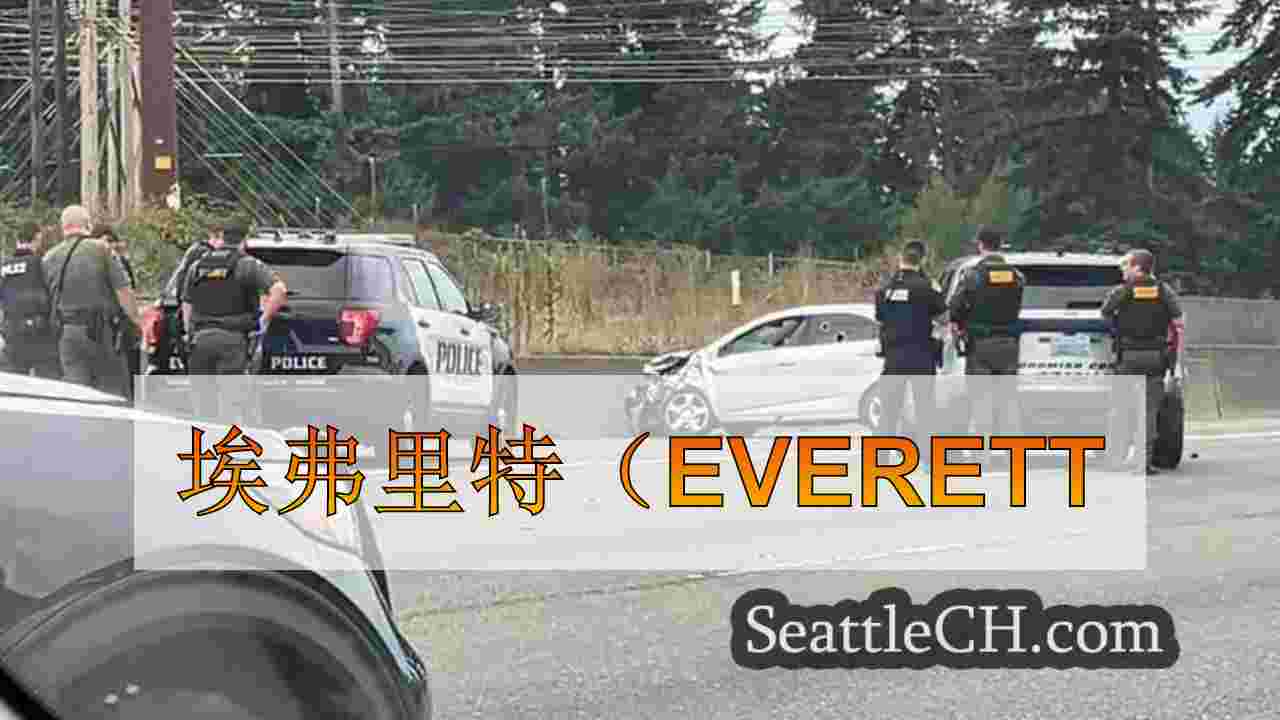 埃弗里特枪击嫌疑人死后死亡，警察追捕并在I-5上坠毁