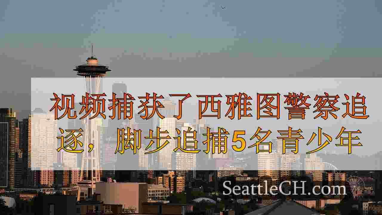 视频捕捉了西雅图警察追逐，脚步追捕5名被盗汽车的青少年