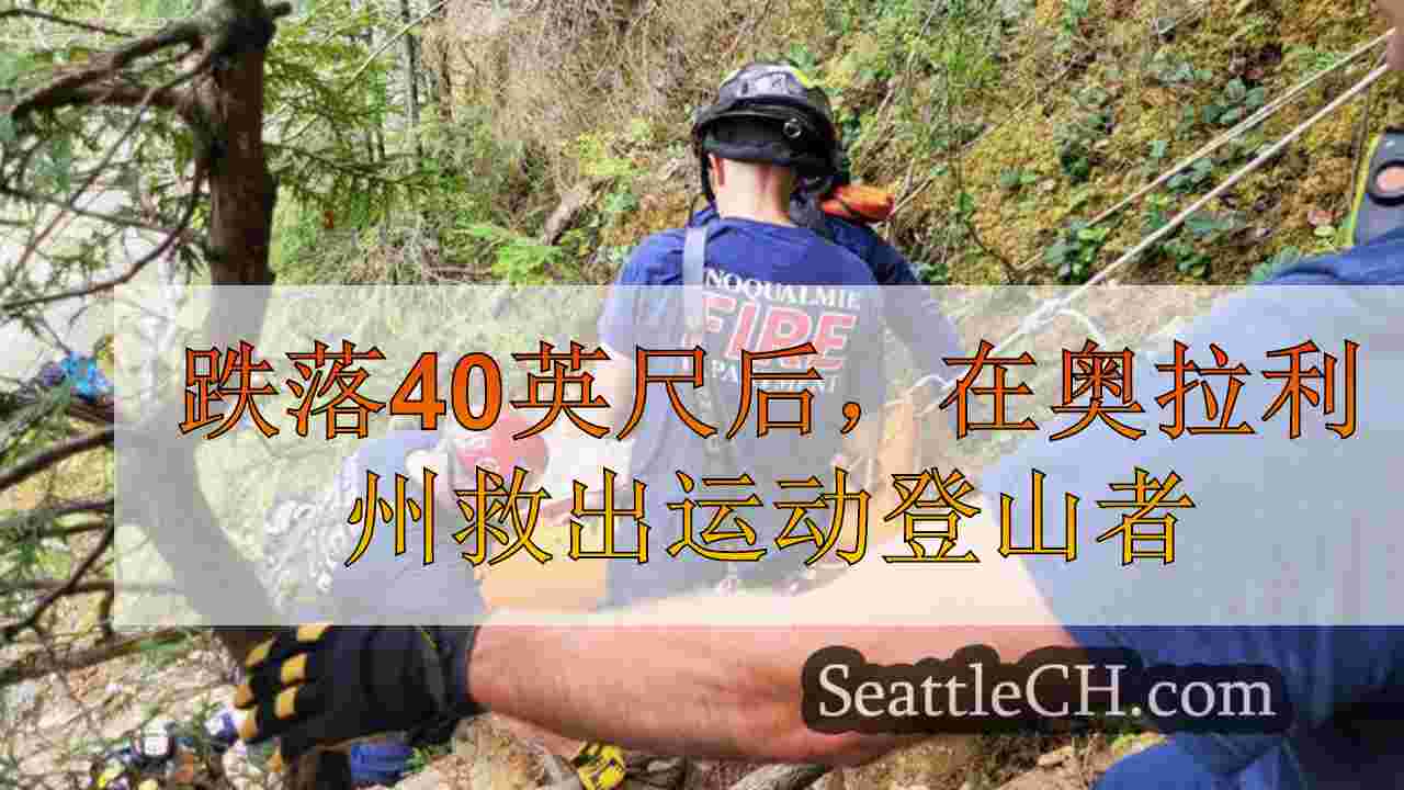 跌落40英尺后，在奥拉利州救出运动登山者