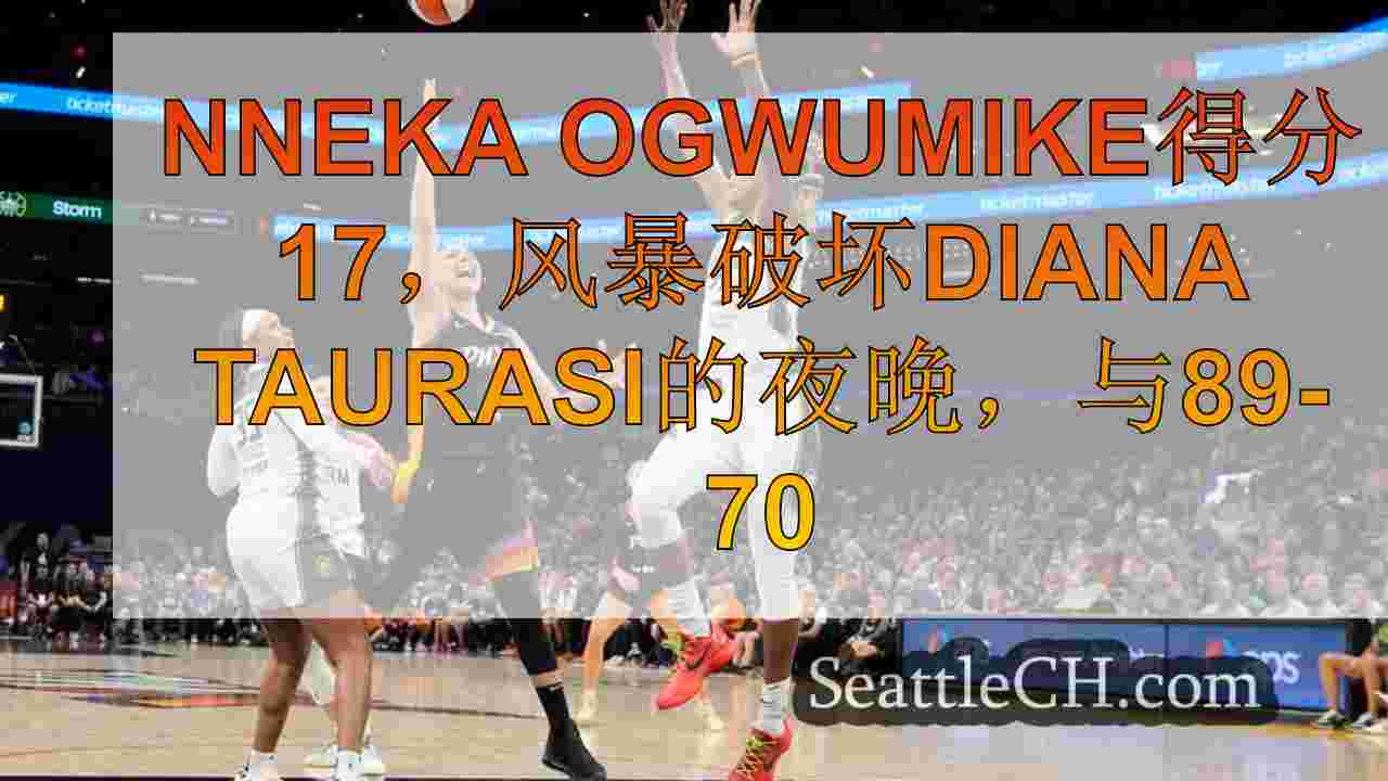 Nneka Ogwumike得分17，风暴破坏Diana