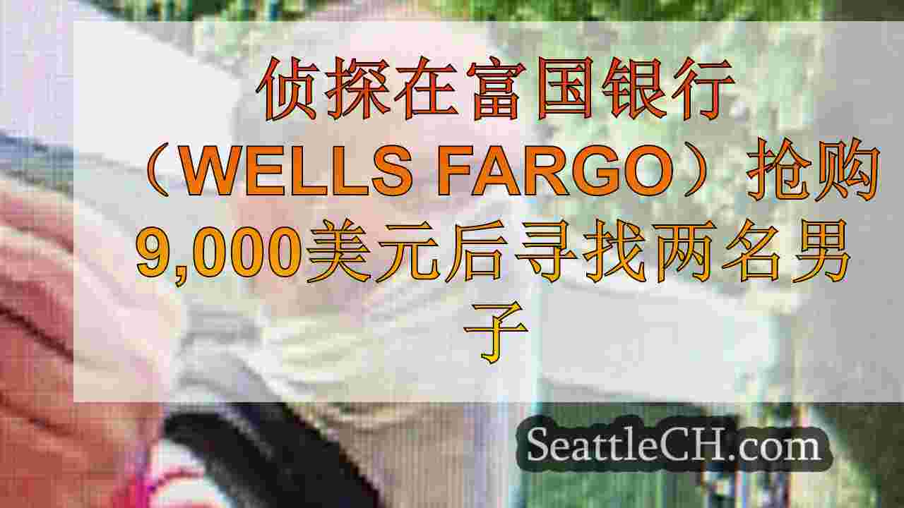 侦探在富国银行（Wells Fargo）抢购9,000美元后寻找两名男子