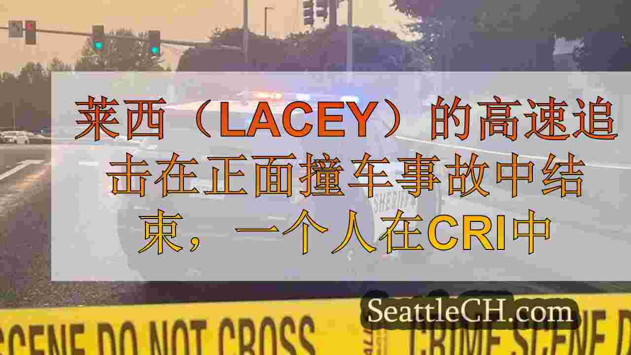 莱西（Lacey）的高速追击在正面崩溃中结束，一个处于危急状态的人
