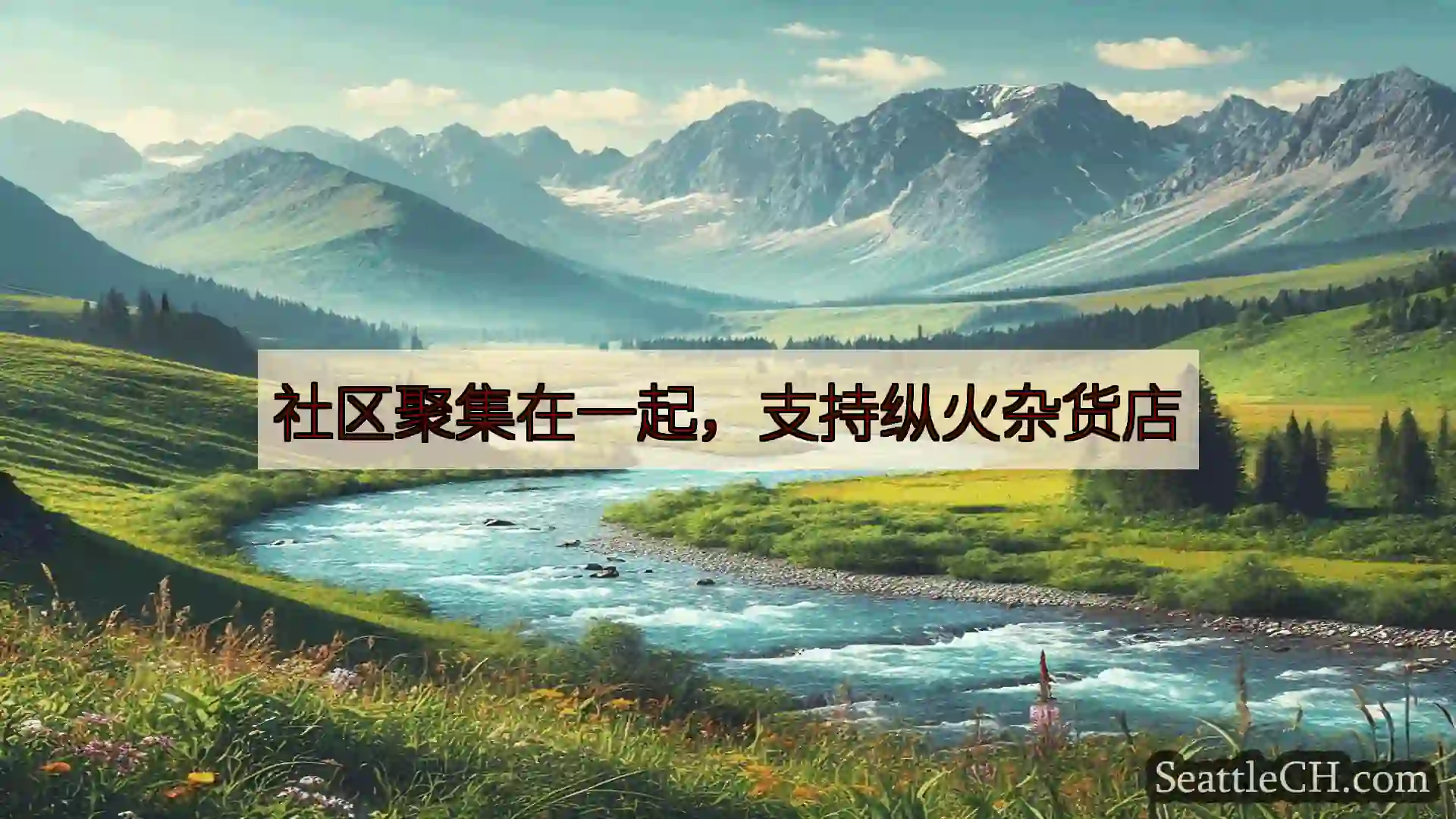 西雅图新闻 社区聚集在一起，支持纵火杂货店