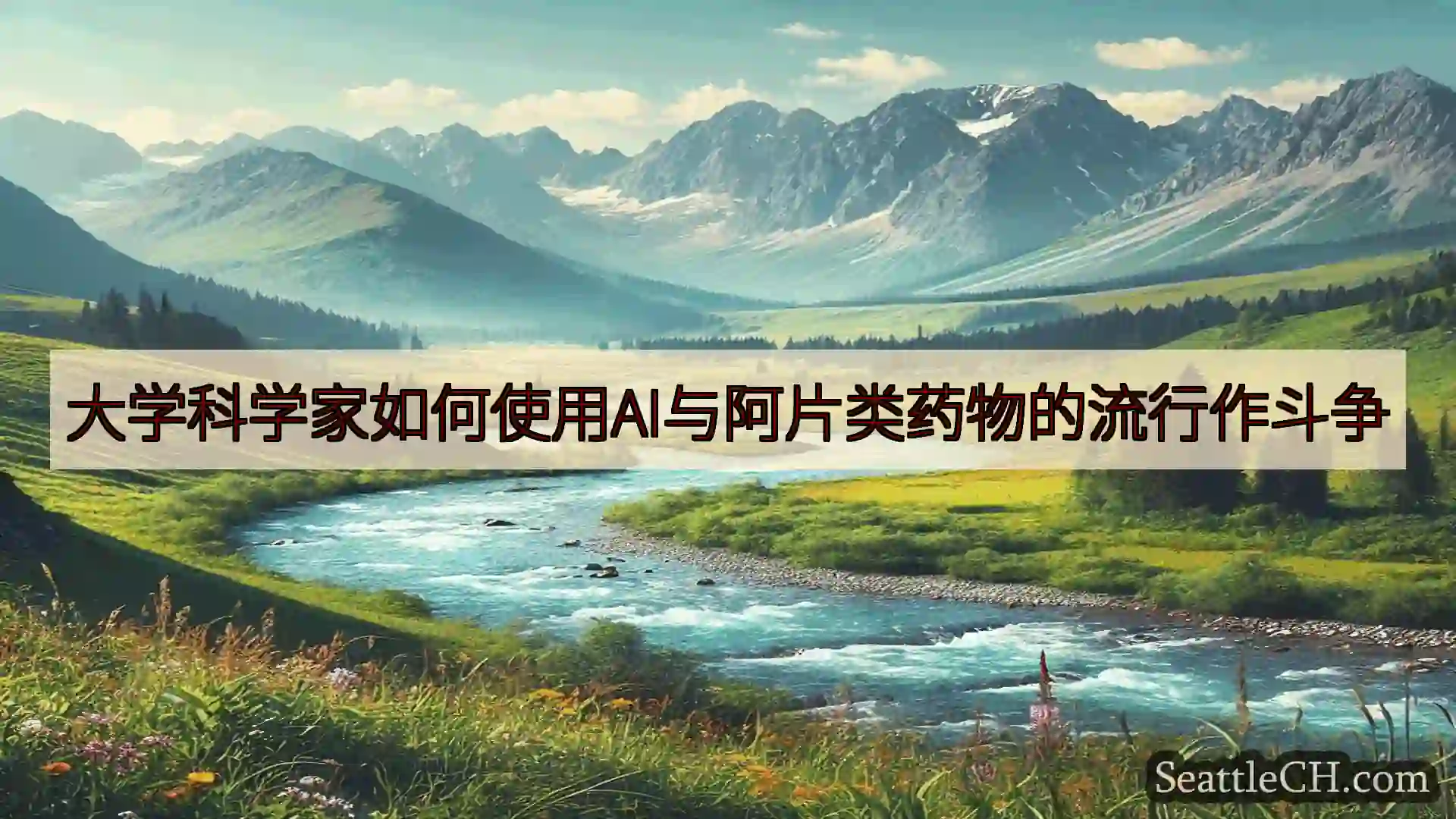 西雅图新闻 大学科学家如何使用AI与阿片类药物的流行作斗争