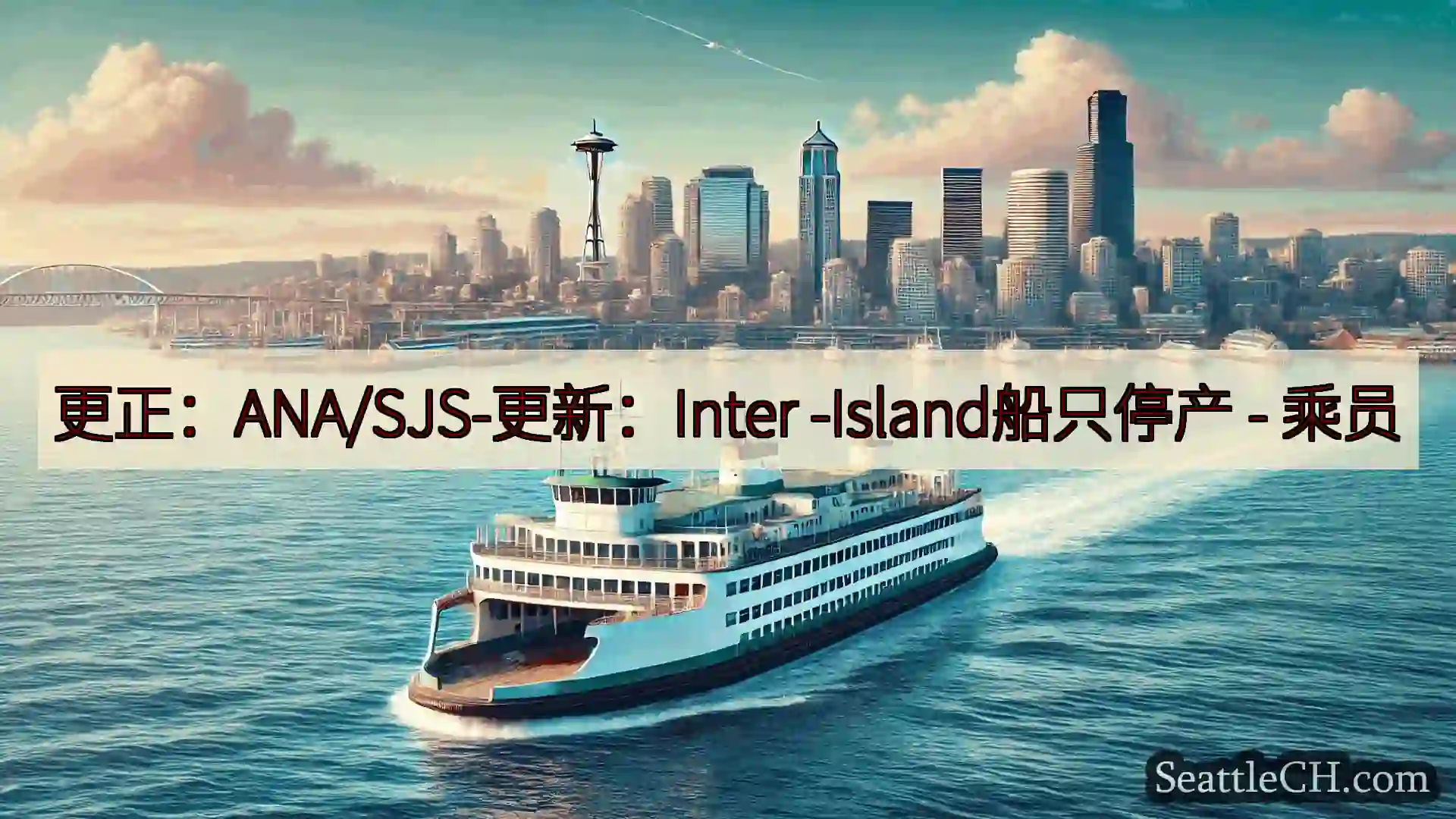 西雅图渡轮新闻 更正：ANA/SJS-更新：Inter -Island船只停产 -