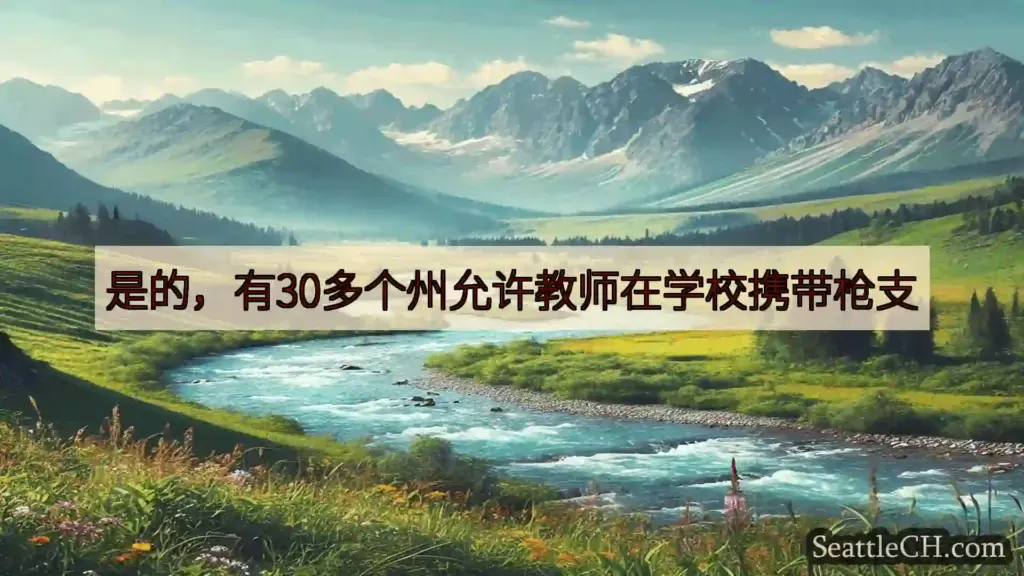 西雅图新闻 是的，有30多个州允许教师在学校携带枪支