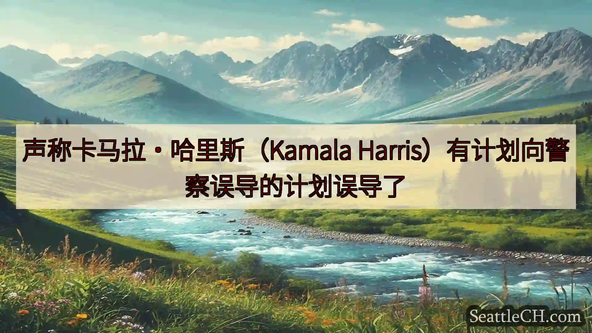 西雅图新闻 声称卡马拉·哈里斯（Kamala