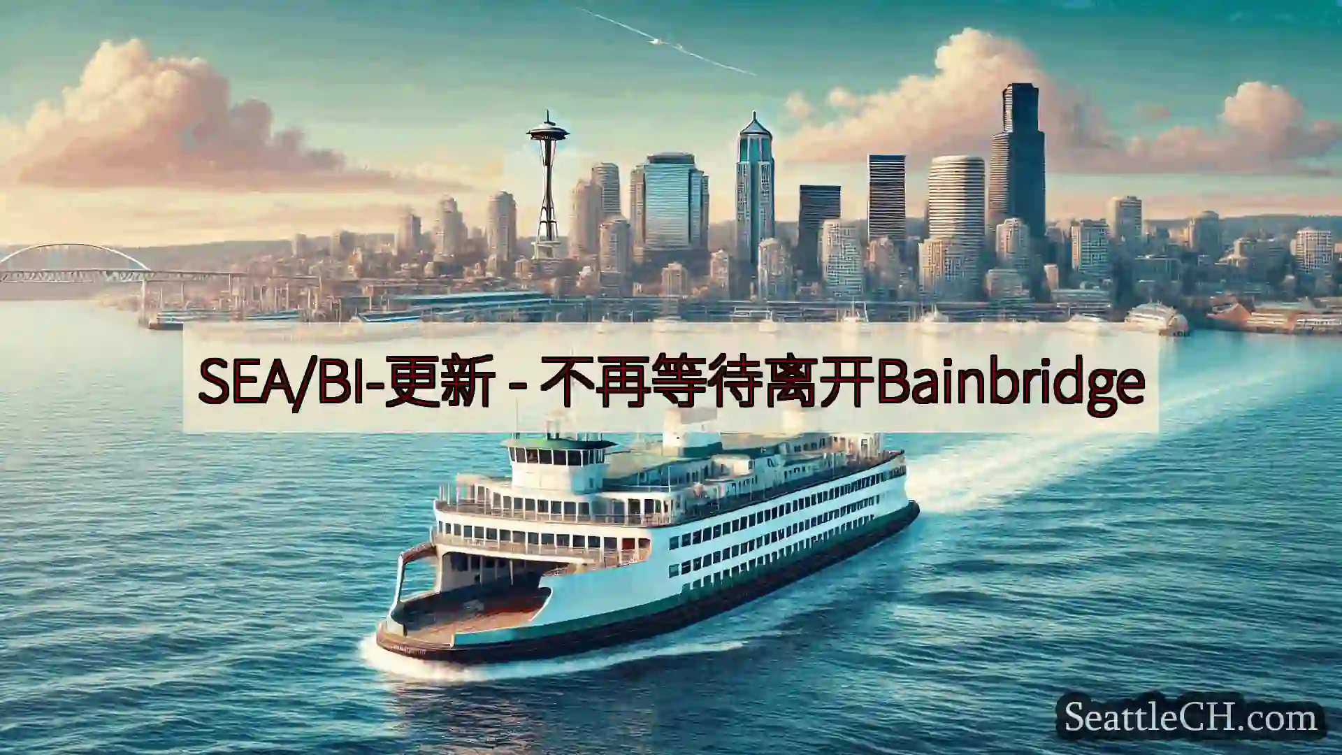 西雅图渡轮新闻 SEA/BI-更新 - 不再等待离开Bainbridge