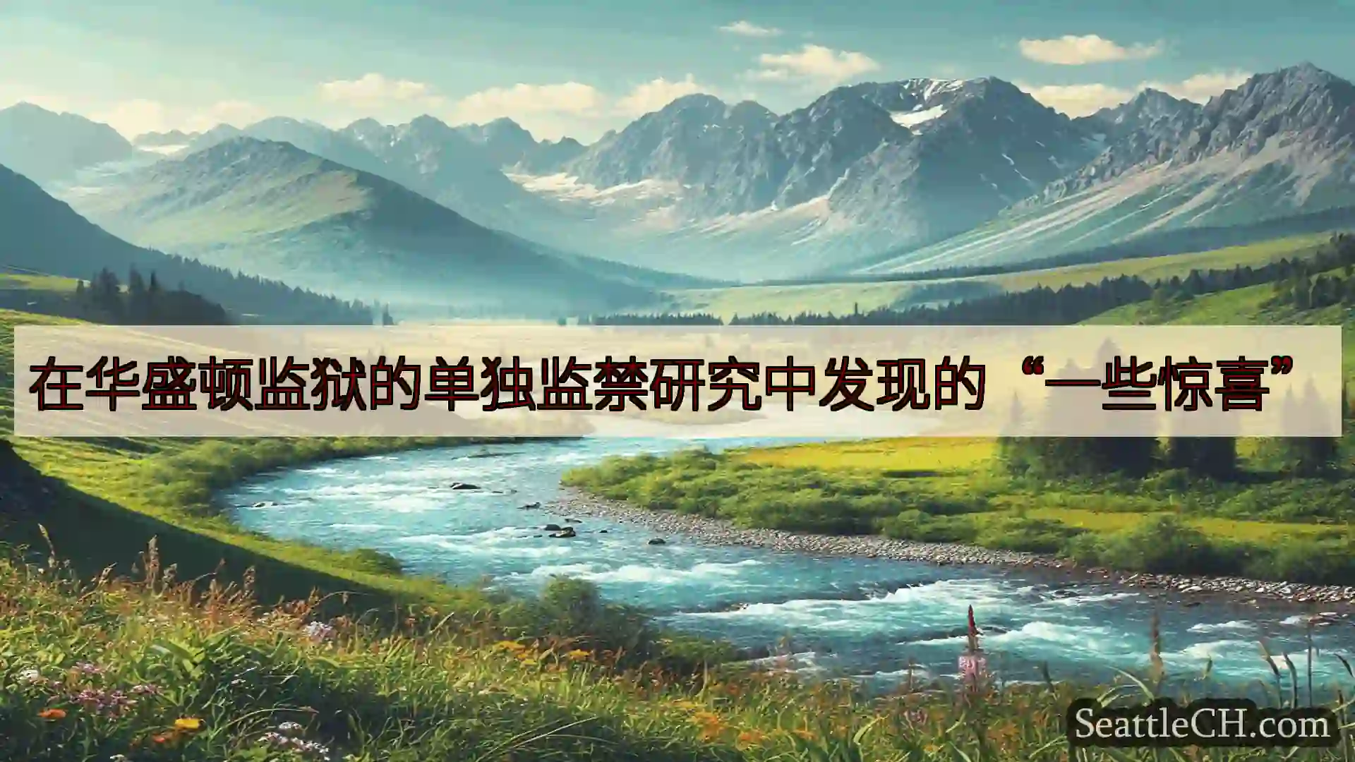 西雅图新闻 在华盛顿监狱的单独监禁研究中发现的“一些惊喜”