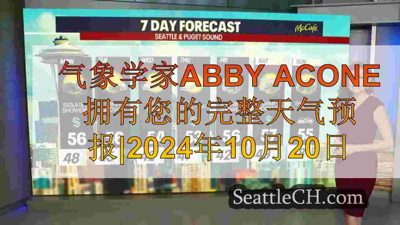 西雅图天气：温度下降，雨水破裂