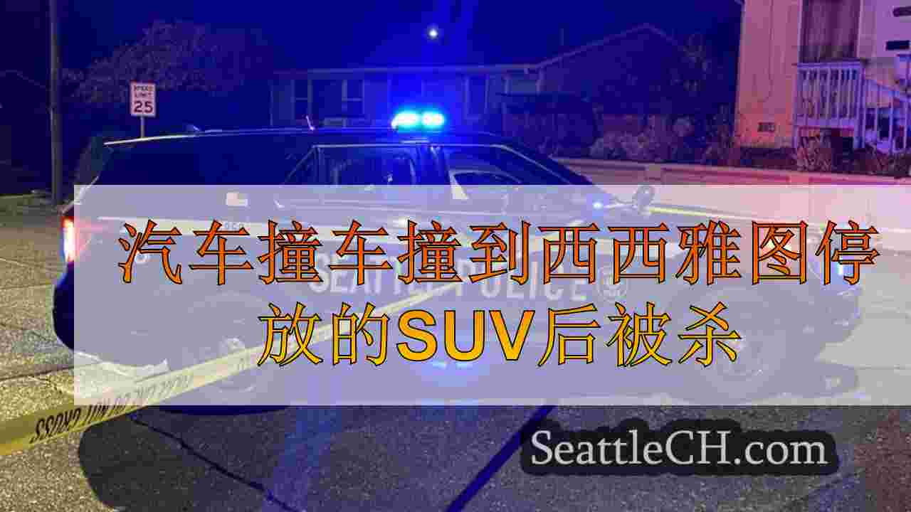 汽车撞车撞到西西雅图停放的SUV后被杀