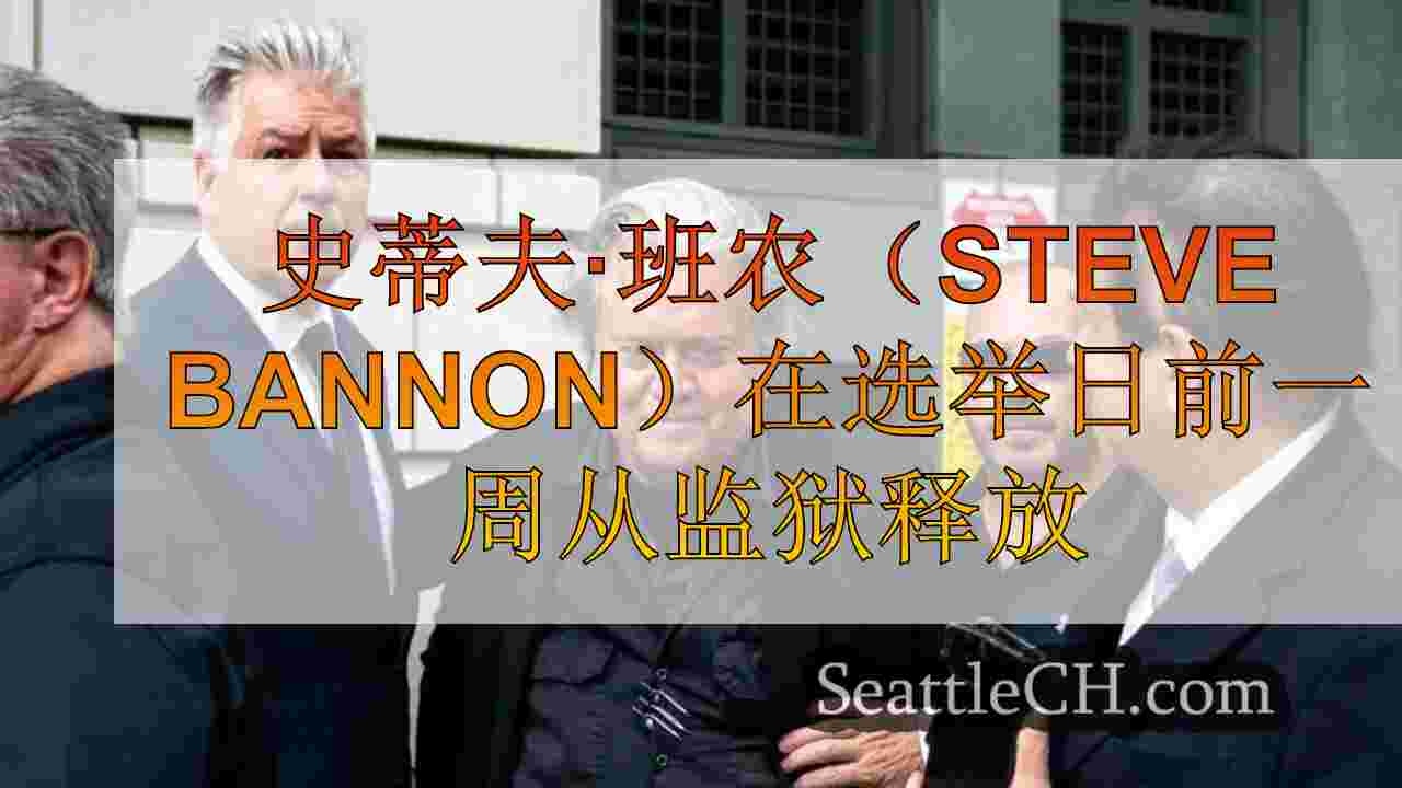 史蒂夫·班农（Steve Bannon）在选举日前一周从监狱释放
