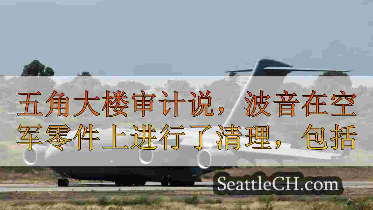 五角大楼审计说，波音在空军零件上进行了清理，其中包括标有8,000％的肥皂分配器