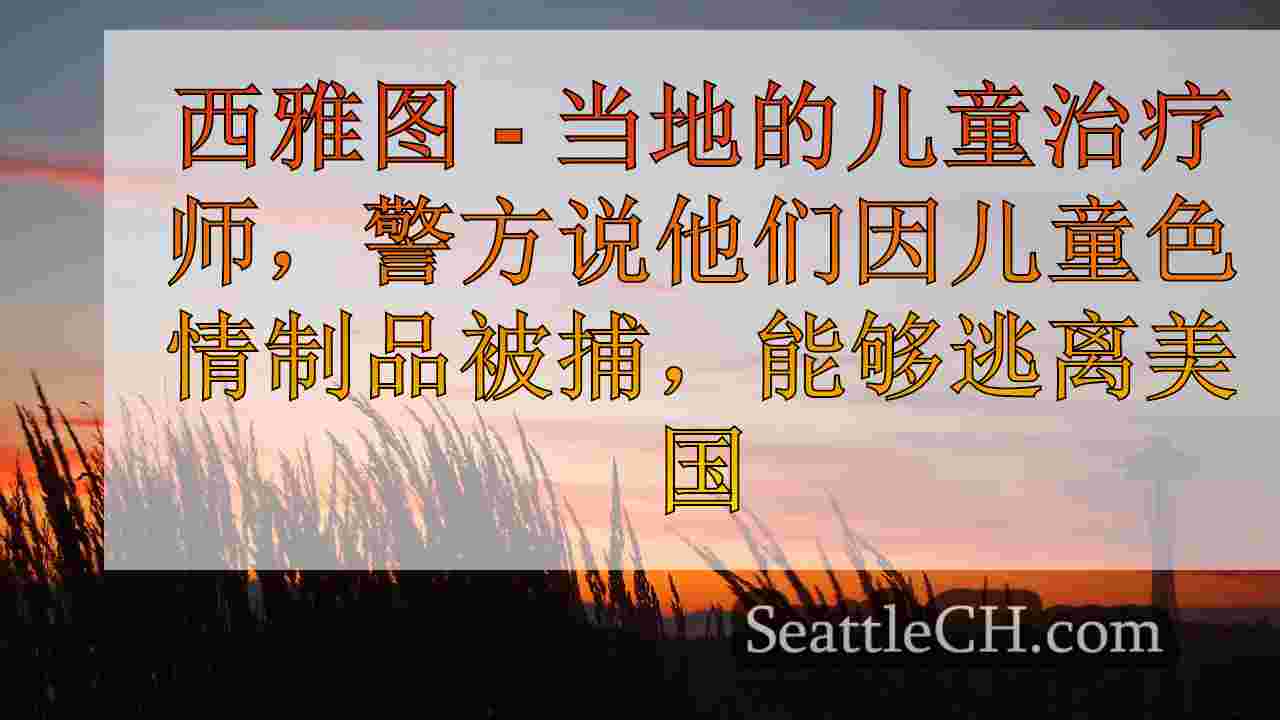 西雅图青年治疗师在儿童色情指控后逃离我们