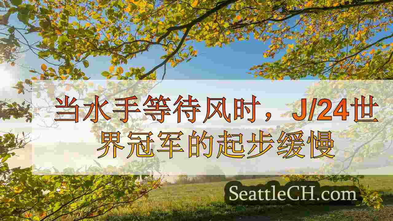 当水手等待风时，J/24世界冠军的起步缓慢