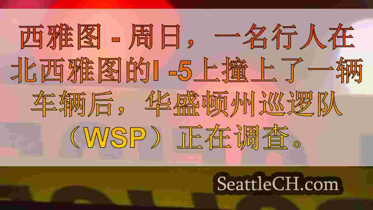 WSP调查了西雅图I-5上涉及行人的撞车事故