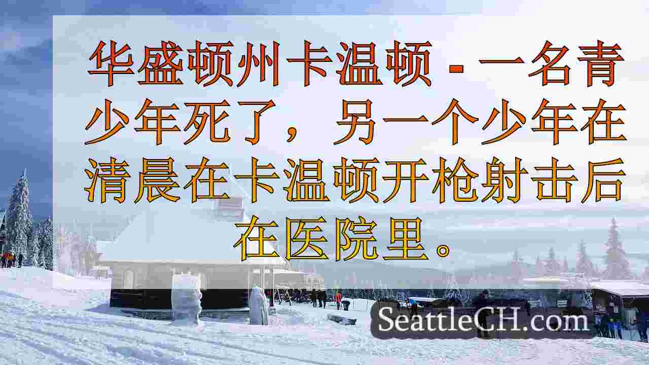 周日早上在华盛顿州卡温顿开枪