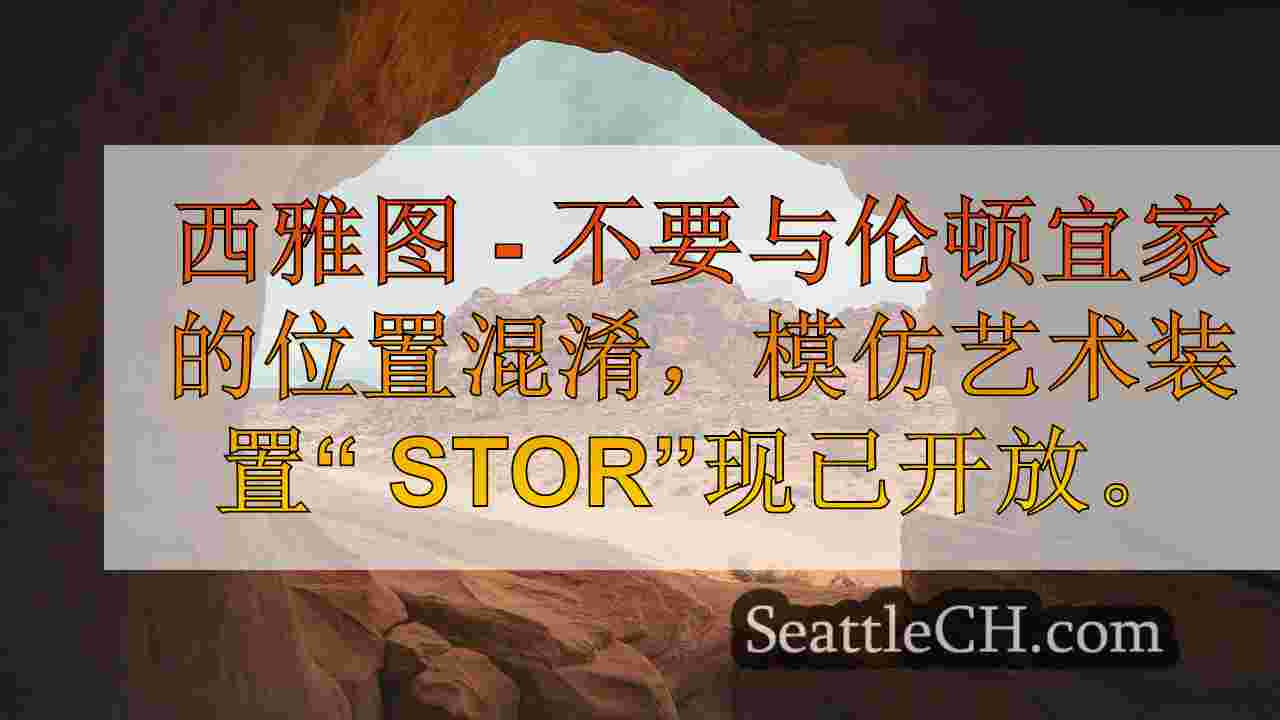 宜家模仿安装“ Stor”在西雅图市中心开放