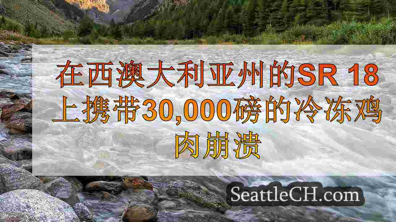 在西澳大利亚州的SR 18上携带30,000磅的冷冻鸡肉崩溃